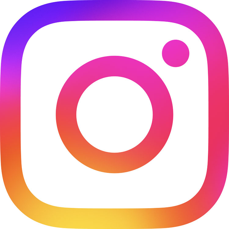 Instagram-Logo mit stilisierter Kamera und Farbverlauf von Lila über Pink zu Orange.